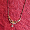 22 Carat Gold Short Black Beads And White Stonegold Chain |Mangalsutra 7.62g by Mahita Collections